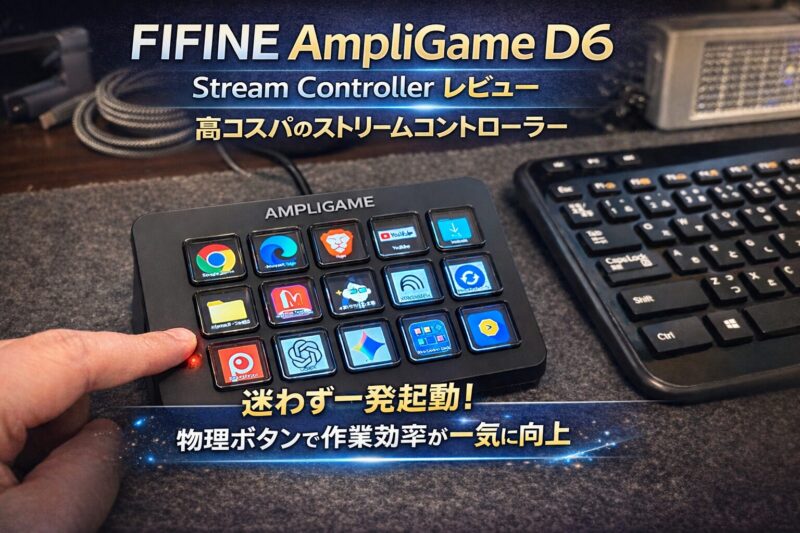 FIFINE AmpliGame D6 Stream Controller レビュー 】高コスパの